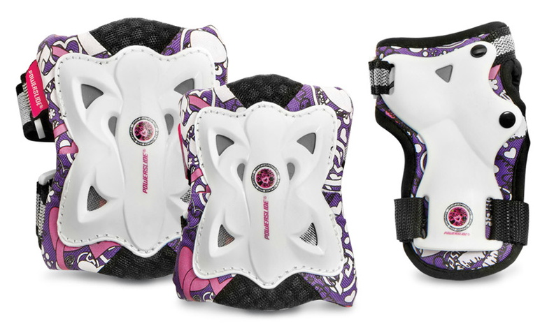 Powerslide Kids Pro Protection Set that looks like a butterfly